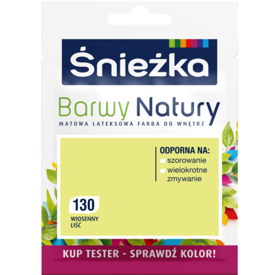 Śnieżka Farba lateksowa Barwy Natury TESTER wiosenny liść 130 25 ml