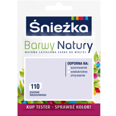 Śnieżka Farba lateksowa Barwy Natury TESTER jesienne wrzosowisko 110 25 ml