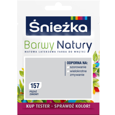Śnieżka Farba lateksowa Barwy Natury TESTER pejzaż zimowy 157 25 ml