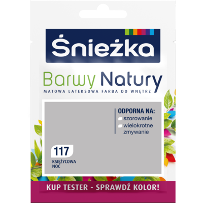 Śnieżka Farba lateksowa Barwy Natury TESTER księżycowa noc 117 25 ml