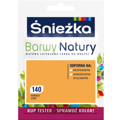 Śnieżka Farba lateksowa Barwy Natury TESTER gorące lato 140 25 ml