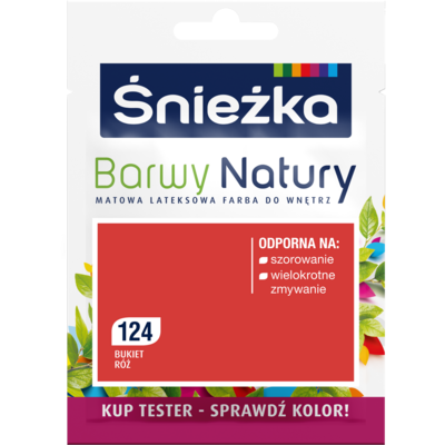 Śnieżka Farba lateksowa Barwy Natury TESTER bukiet róż 124 25 ml