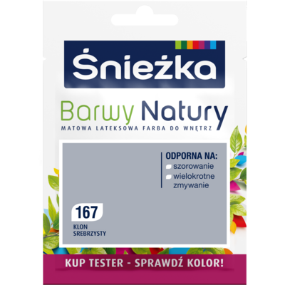 Śnieżka Farba lateksowa Barwy Natury TESTER klon srebrzysty 167 25 ml