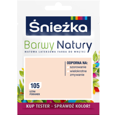 Śnieżka Farba lateksowa Barwy Natury TESTER letni poranek 105 25 ml