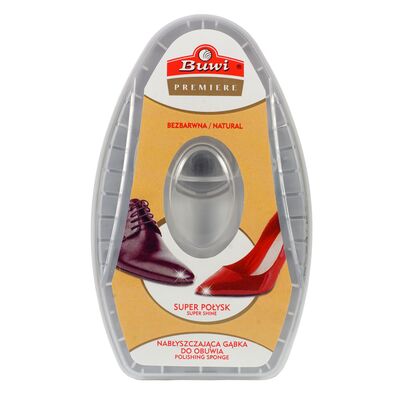 Gąbka nabłyszczająca do obuwia bezbarwna Buwi Premiere
