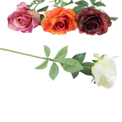 Kwiat sztuczny róża 51 cm mix kolorów