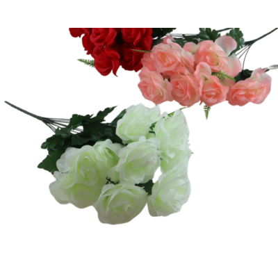 Bukiet kwiatów sztucznych 11 główek 50 cm mix kolorów