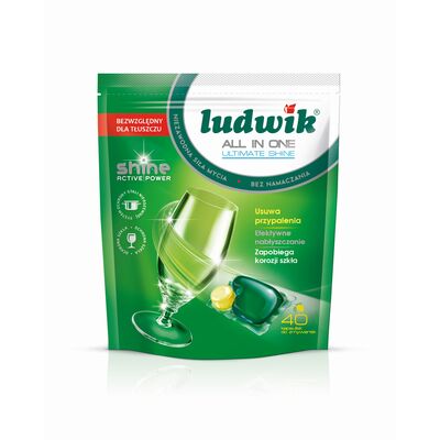 Kapsułki do zmywarek All in one 40 szt 812 g LUDWIK