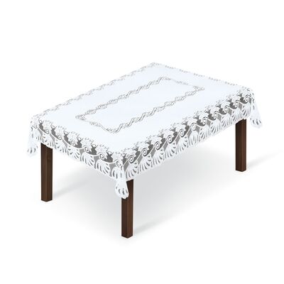 Obrus żakardowy prostokąt 254210/120y 120 x 160 cm biały