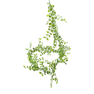 Girlanda z liści sztucznych 150 x 15 cm zielona