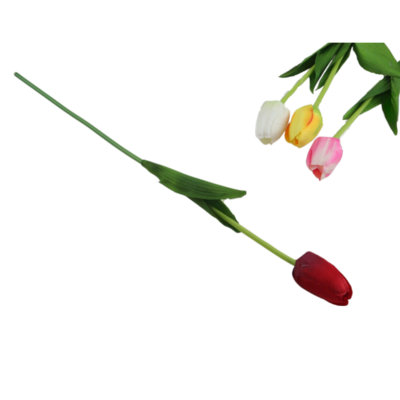 Kwiat sztuczny tulipan 53 cm mix kolorów