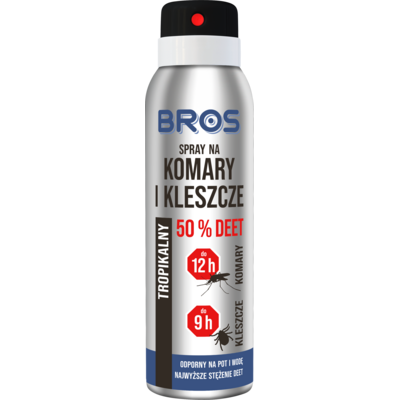 BROS Spray na komary i kleszcze 50% DEET 90 ml