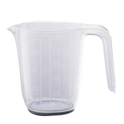 Dzbanek z miarką i funkcją antypoślizgową 0,5 l mix kolorów