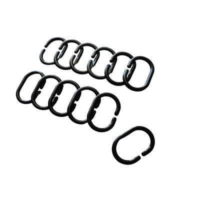 Kółka do zasłonek kpl.czarny