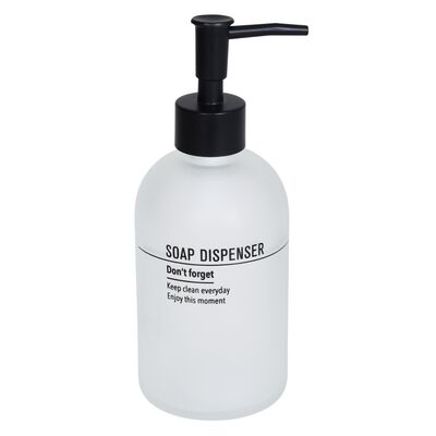 Dozownik mydła Sente szklany biały