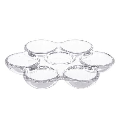 Talerz szklany na jajka 17,5 x 16 x 2 cm