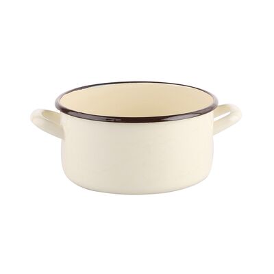 Rondel emaliowany 2,1 l śr. 18 cm krem