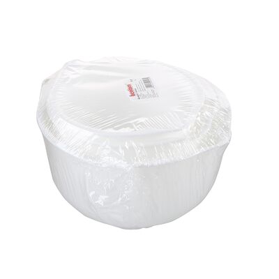 Komplet 3 misek okrągłych biały