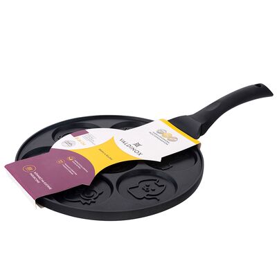 Patelnia do placków i jajek sadzonych odlewana 26 cm ZWIERZĄTKA 1 VALDINOX