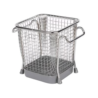 Ociekacz na sztućce kwadratowy chrom