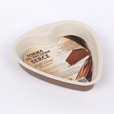 Forma do pieczenia serce non-stick caffe creme