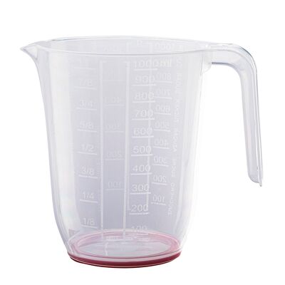 Dzbanek z miarką i funkcją antypoślizgową 1 l mix kolorów