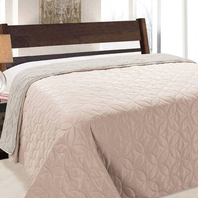 Narzuta VIGO II 180 x 220 cm + poszewka 40 x 40 cm/x2 006 różowo-srebrny