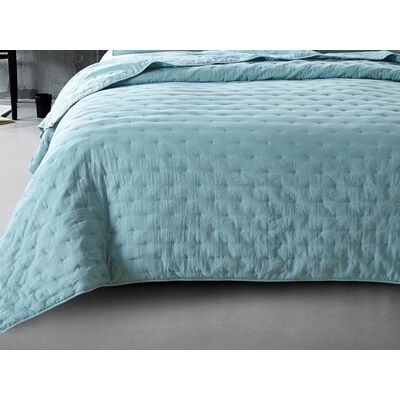 Narzuta ALMADA 220 x 240 cm, niebieski mineralny