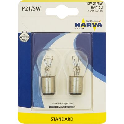 Zestaw żarówek samochodowych P21/5 W BAY15d 12 V blister NARVA