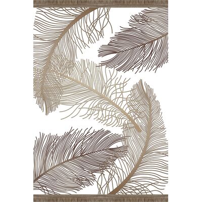 Dywan drukowany NAPO bambus 120 x 160 cm beż