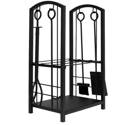 Stojak na drewno z przyborami PK011 30 x 40 x 73 cm