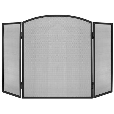 Parawan kominkowy PK013 118 x 76 cm czarny