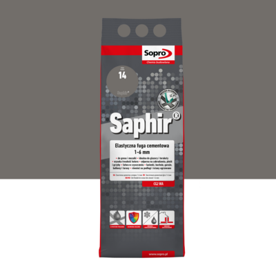 Sopro Fuga Saphir 2 kg betonowy szary 14