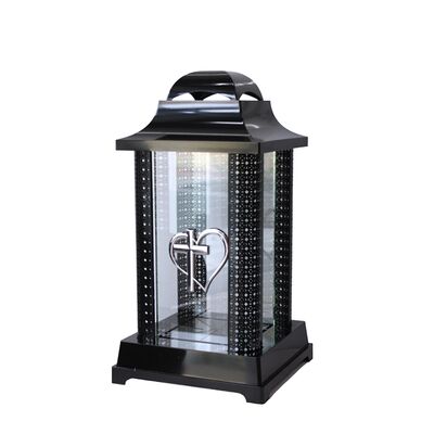 Znicz kapliczka Alba 19 x 36 cm srebrny