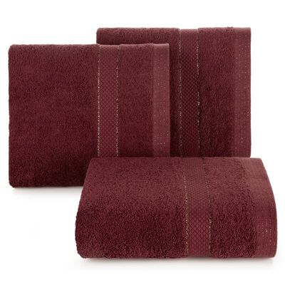 Ręcznik frotte Bari 70 x 140 cm bordowy