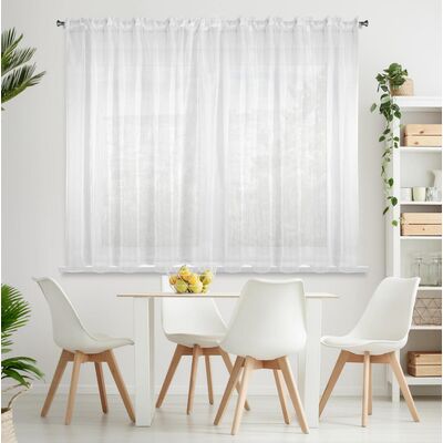 Firana gotowa Lucy na taśmie 400 x 150 cm biały