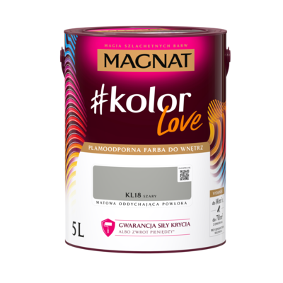 MAGNAT Farba #Kolor Love KL18 szary 5 l