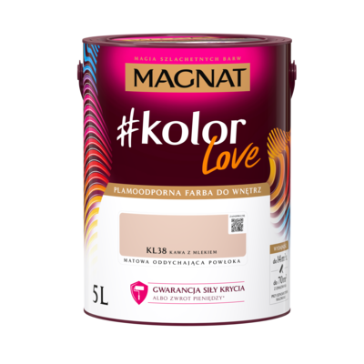 MAGNAT Farba #Kolor Love KL38 kawa z mlekiem 5 l
