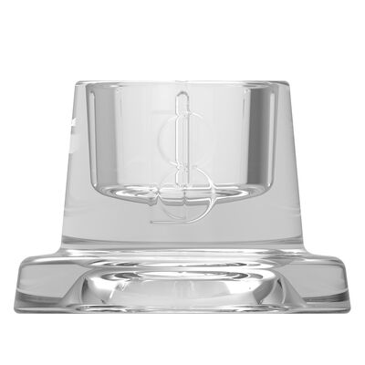 Świecznik szklany stołowy 5,8 x 4 cm transparentny Bolsius