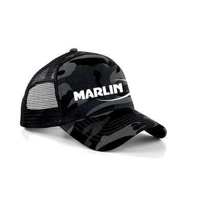 Czapka z daszkiem czarno-szara Marlin