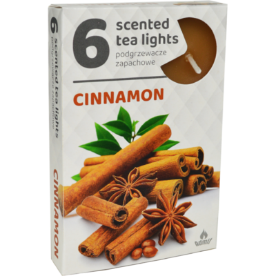 Podgrzewacze zapachowe 6 sztuk cynamon