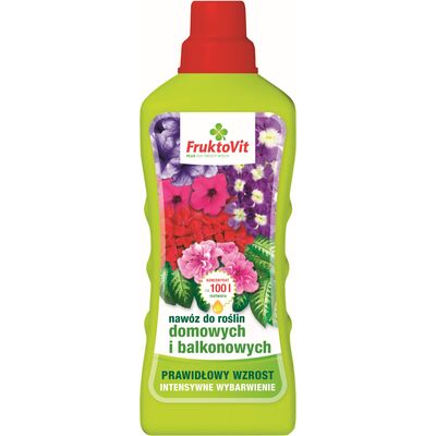 Nawóz do roślin domowych i balkonowych butelka 1,1 kg Fruktovit