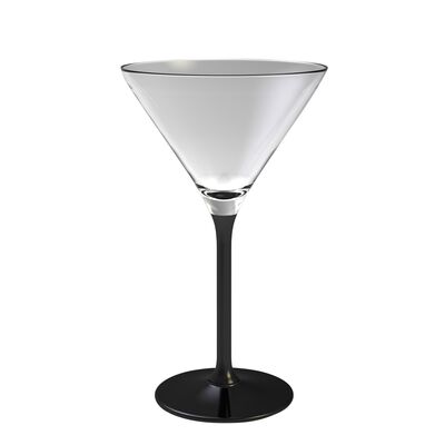 Kieliszek do martini 260 ml czarna nóżka