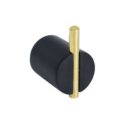 Wieszaczek pojedynczy SINTRA czarny/złoty