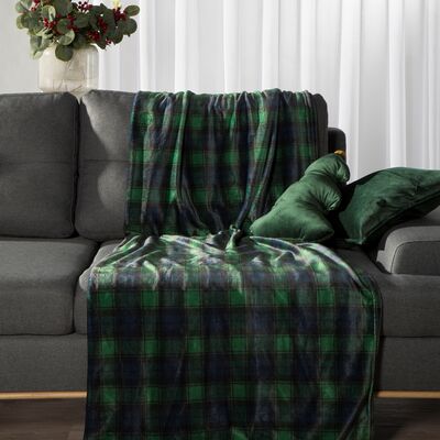 Koc STAR 150 x 200 cm butelkowy zielony