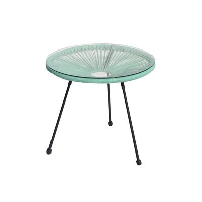 Stolik Arthur 50 cm miętowy okrągły