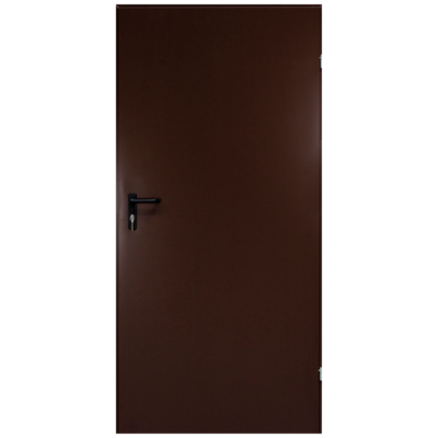 Drzwi techniczne T43 99 x 203,4 cm brązowe uniwersalne D.90
