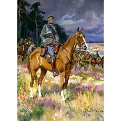 Obraz na płótnie 50 x 70 cm Piłsudski