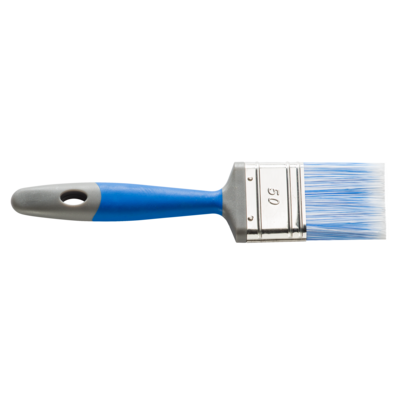 Pędzel płaski 2k seria 90 70 mm niebieski