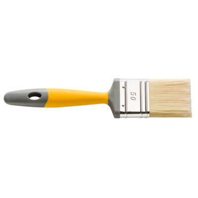 Pędzel płaski 2k seria 90 35 mm żółty